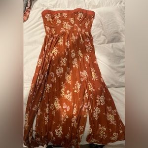 Free People Strapless tunic shirt